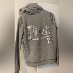 VS PINK thick, cozy zip up jacket | size medium
